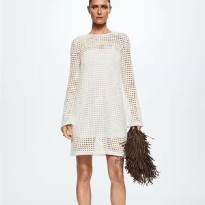 NWOT Mango Openwork Dress